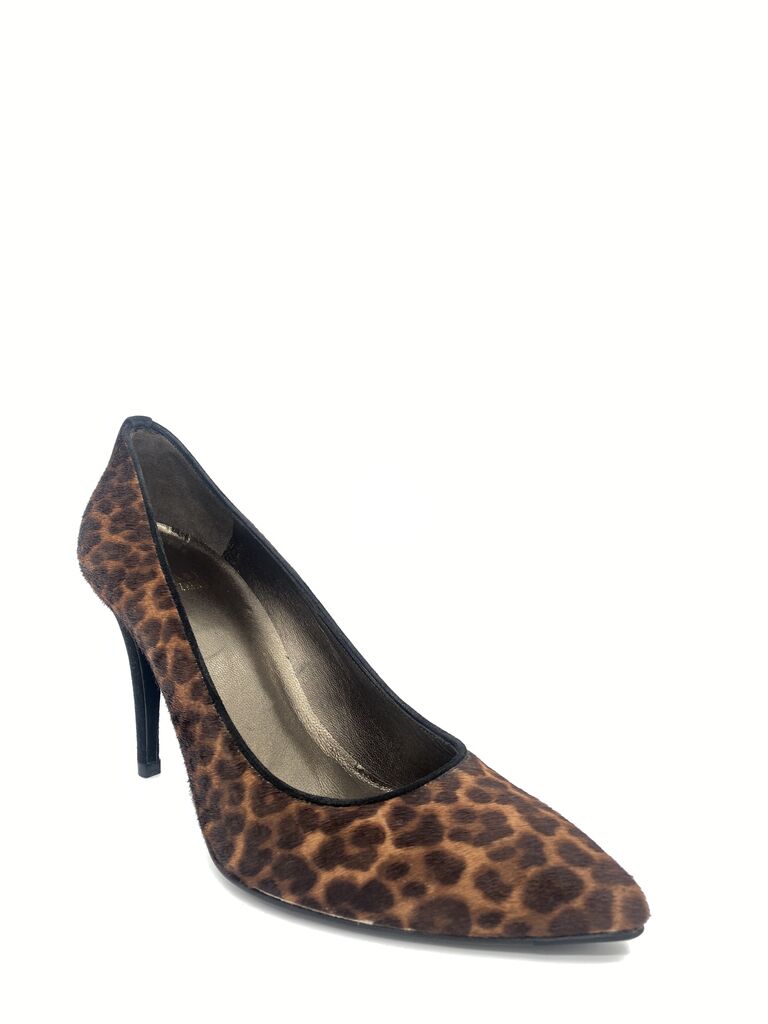 Brown Animal Print Stiletto Heel Shoe