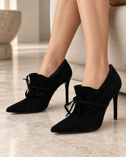 Shoes Suede Nero