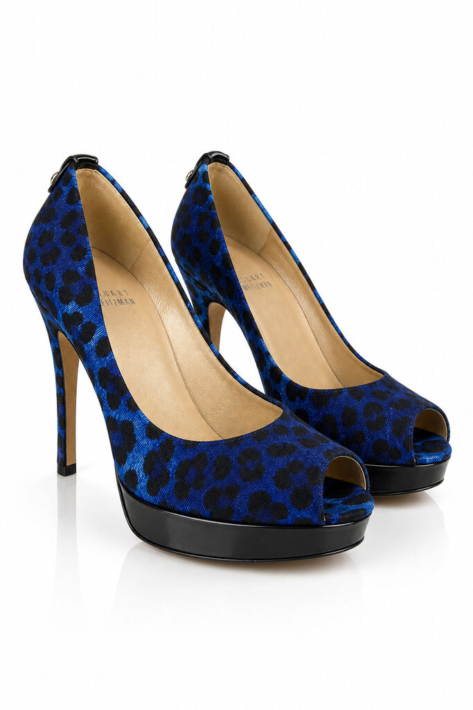 Shoes Leopard Bleu
