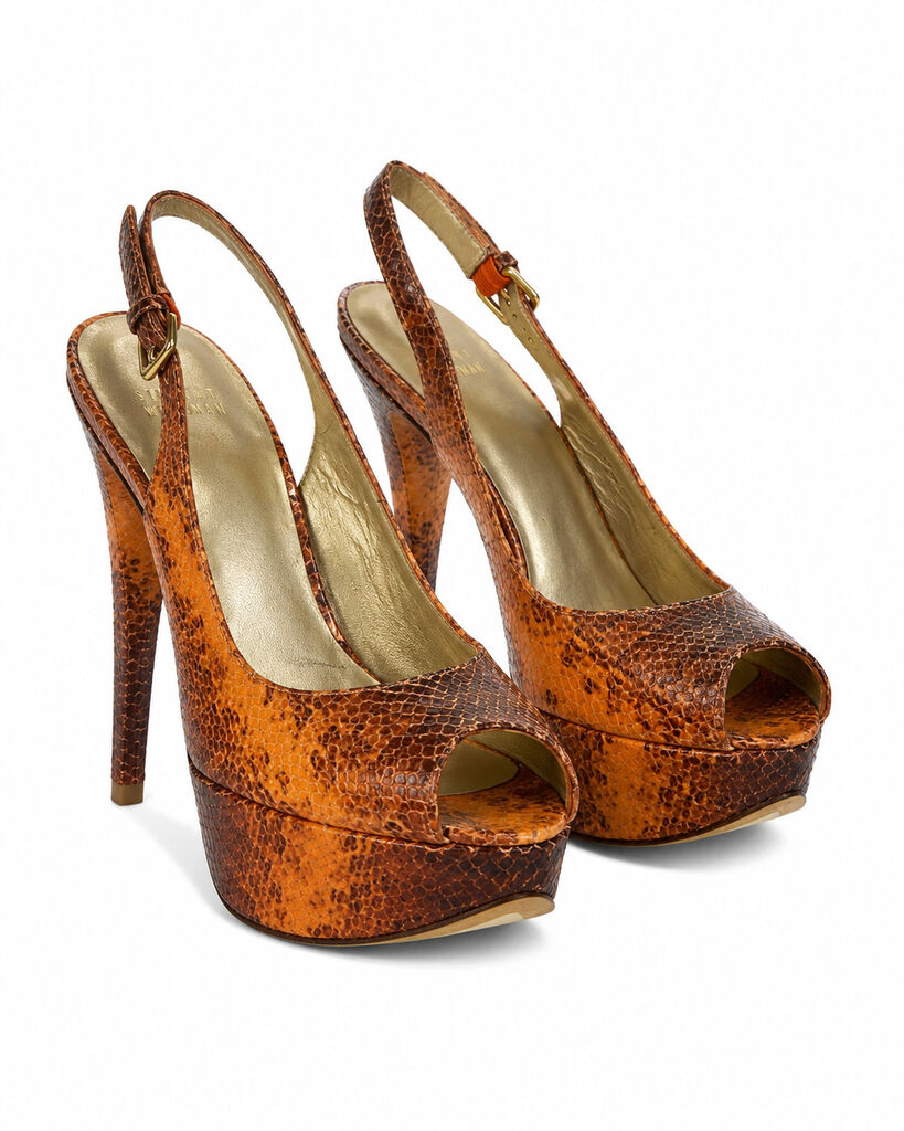 Shoes Serpent Orange