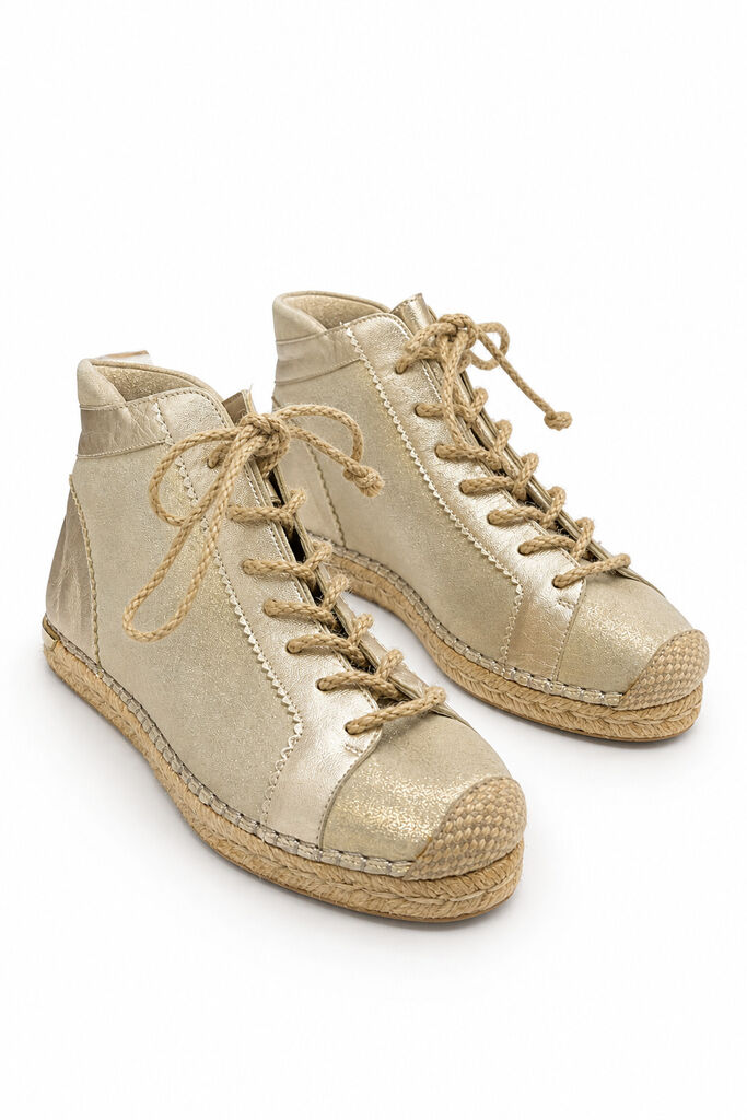 Shoes Suede Pla/Oro