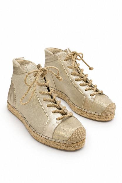 Shoes Suede Pla/Oro