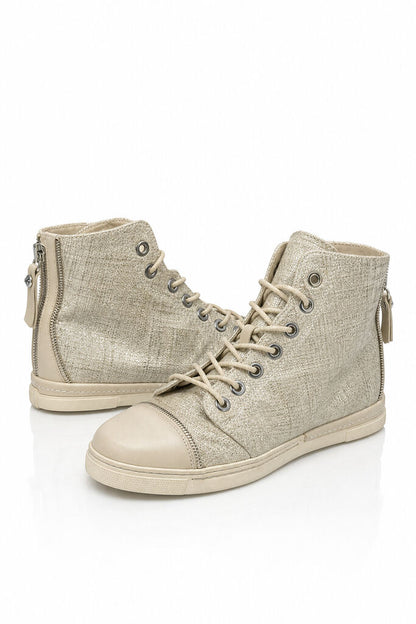 Shoes Canvas Bei/Oro
