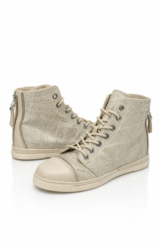 Shoes Canvas Bei/Oro