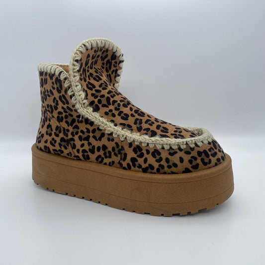 Leopard Animal Print Platform Boot