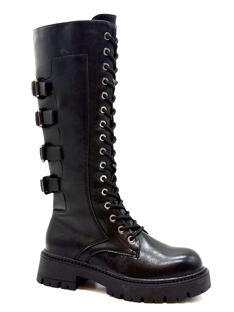 Knee High Boot Nappa BLACK