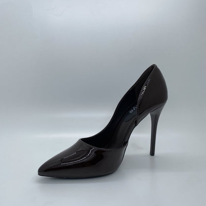 Black Patent Stiletto Heel Pointed Toe Pump