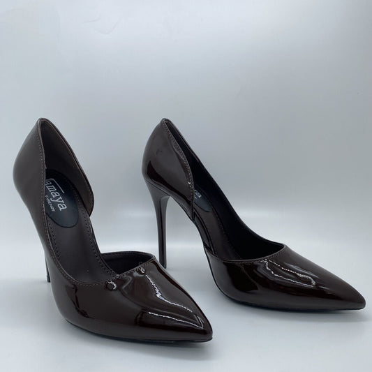 Black Patent Stiletto Heel Pointed Toe Pump
