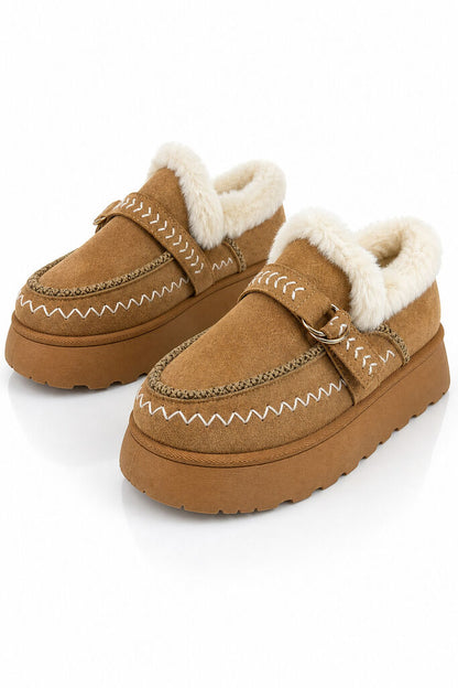 Loafer Sue/Fur CAMEL