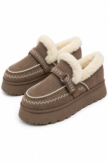 Loafer Sue/Fur KAKHI