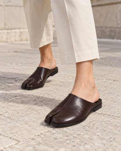 Clog Nappa MARRONE