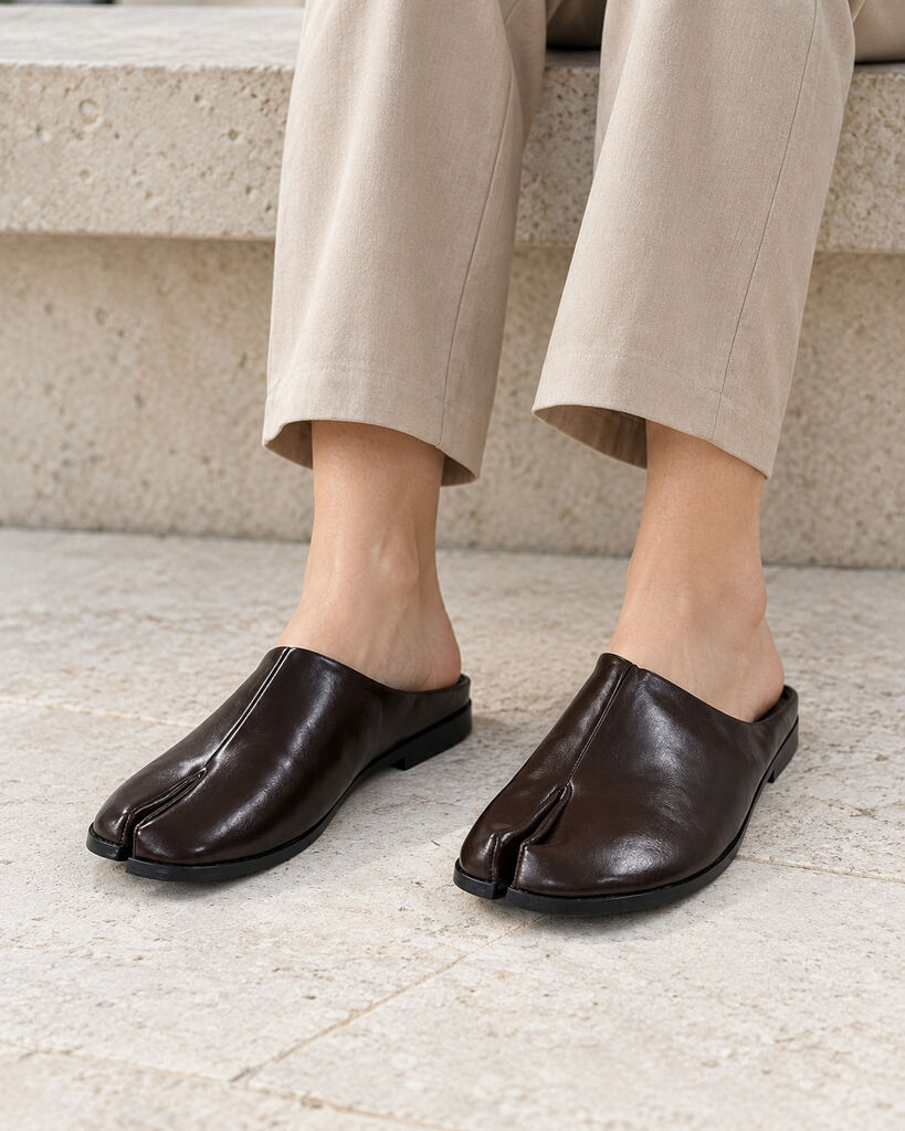 Clog Nappa MARRONE