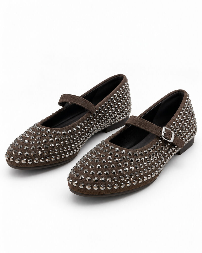 Mary Jane Shoe M.Sue/Strass SABBIA