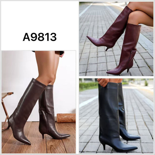 Knee High Boot Nappa NERO