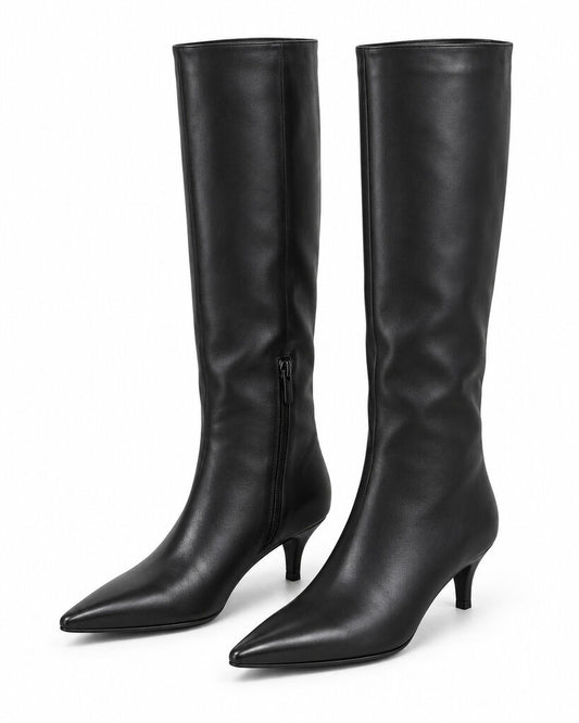 Knee High Boot Nappa NERO