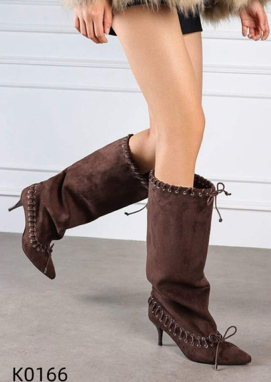 Knee High Boot Suede BROWN