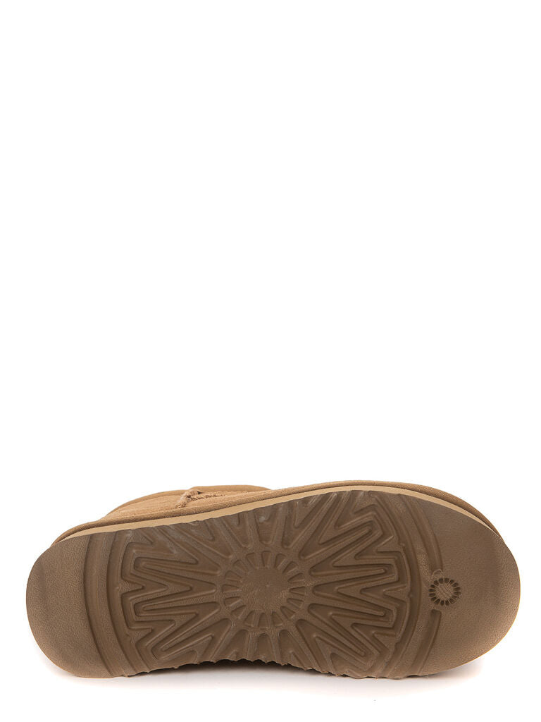Chestnut Brown Suede Ankle Boot with Plush Lining
