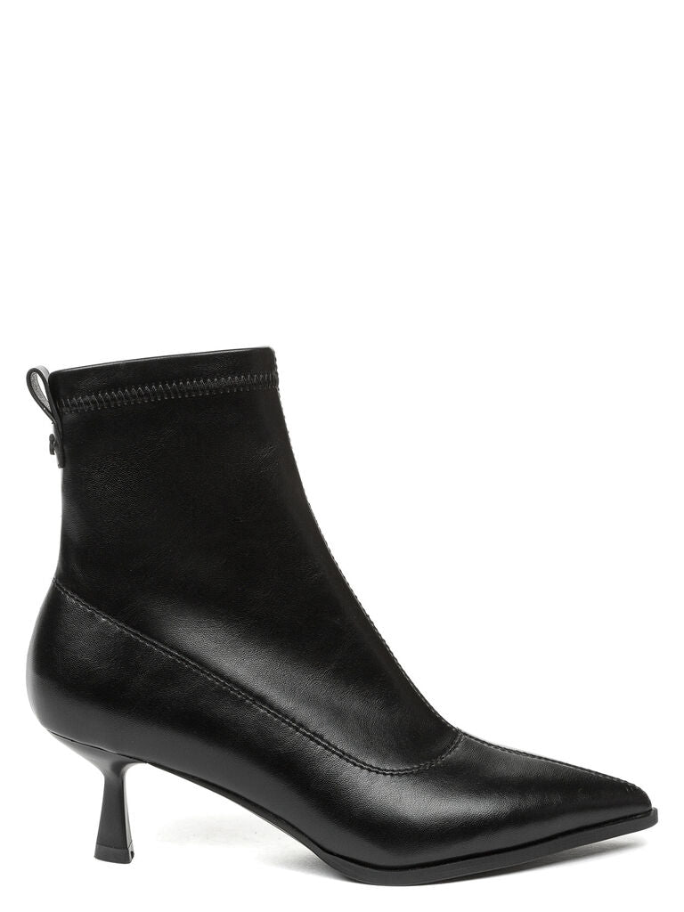 Black Ankle Boot with Kitten Heel