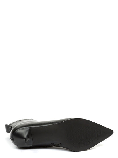 Black Ankle Boot with Kitten Heel