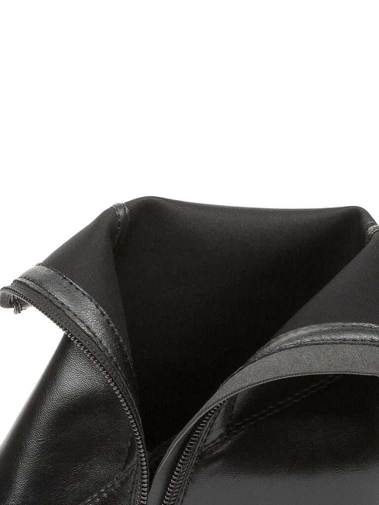 Black Ankle Boot with Kitten Heel