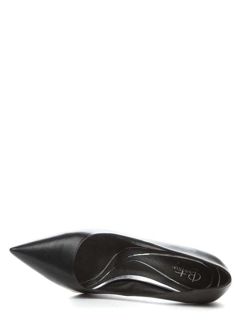 Black Stiletto Heel Pointed-Toe Pump