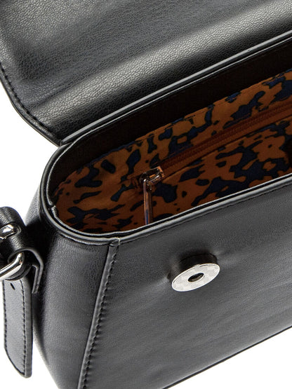 Black Sleek Envelope Crossbody Bag