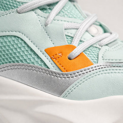 Mint Colorblock Sneakers with Chunky Sole