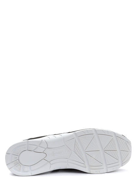 Black Mesh Sneakers with Lace-Up Detail