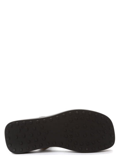 Leopard Print Flat Sandal with Adjustable Strap