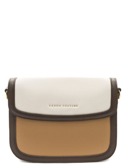 Multi-tone Crossbody Bag with Adjustable Strap