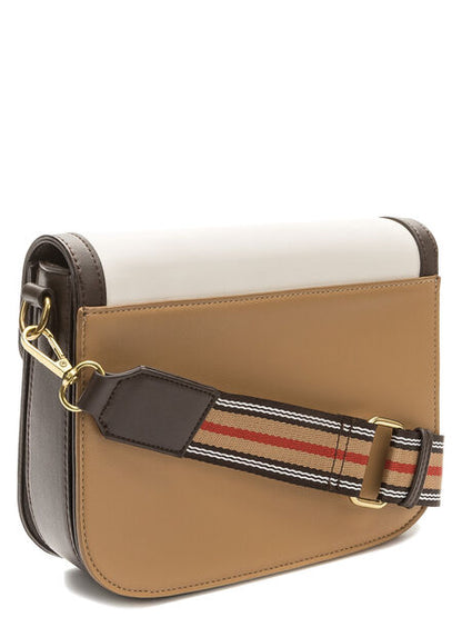 Multi-tone Crossbody Bag with Adjustable Strap