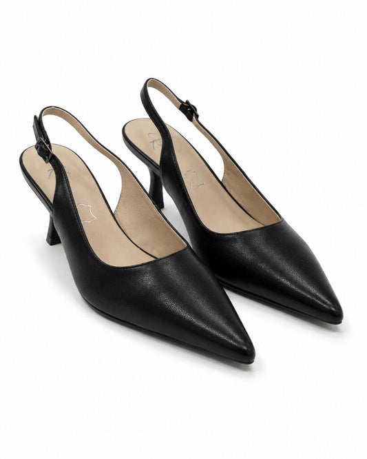 Sling-Back Nappa BLACK