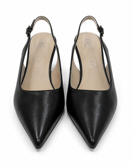 Sling-Back Nappa BLACK