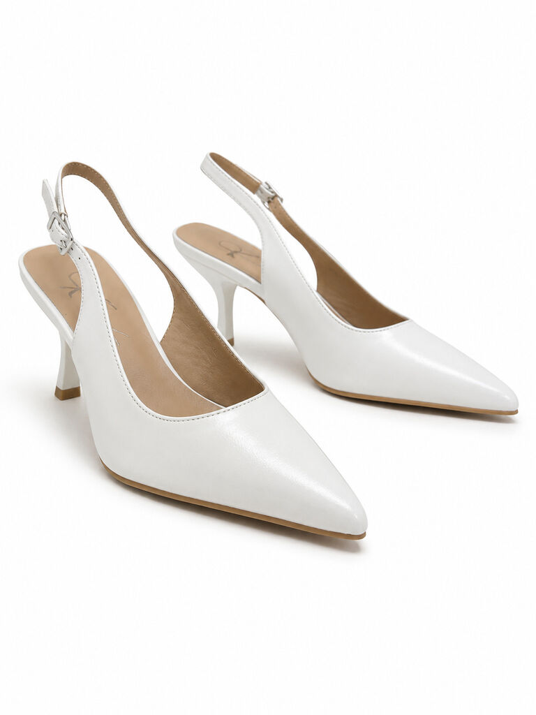 Sling-Back Nappa WHITE