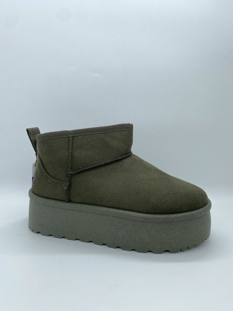 Ankle Boot Sue/Fur KHAKI
