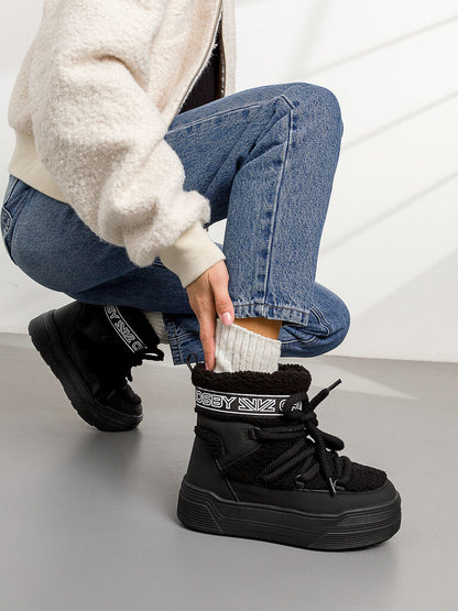 Snow Boot Sue/Fur BLACK