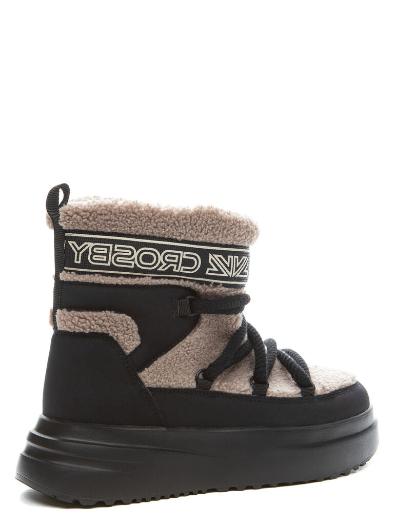 Snow Boot Sue/Fur BRW/BLK