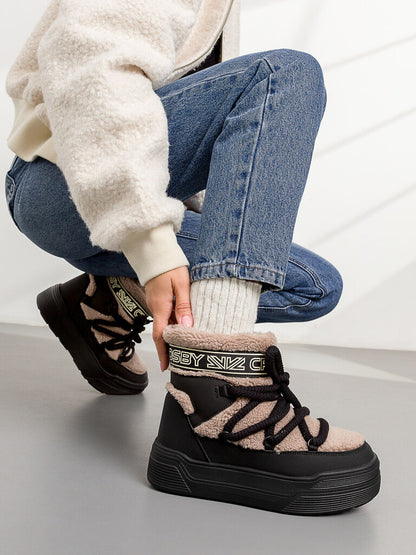 Snow Boot Sue/Fur BRW/BLK