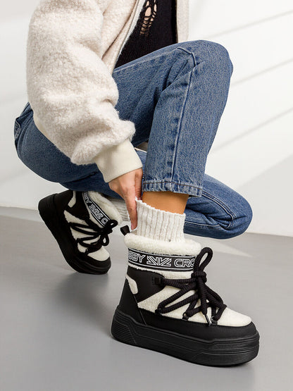 Snow Boot Sue/Fur MIL/BLK