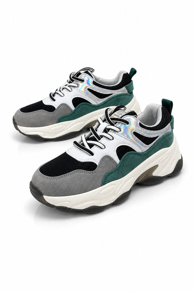 Shoes Suede BLK/GRN