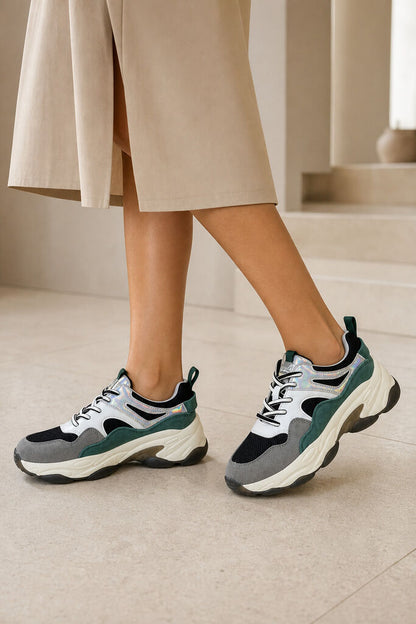 Shoes Suede BLK/GRN