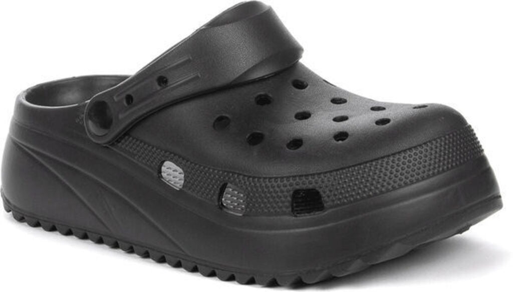Black Ergonomic Clog with Ventilation