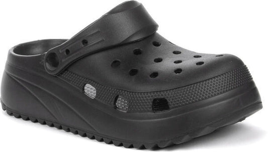 Black Ergonomic Clog with Ventilation