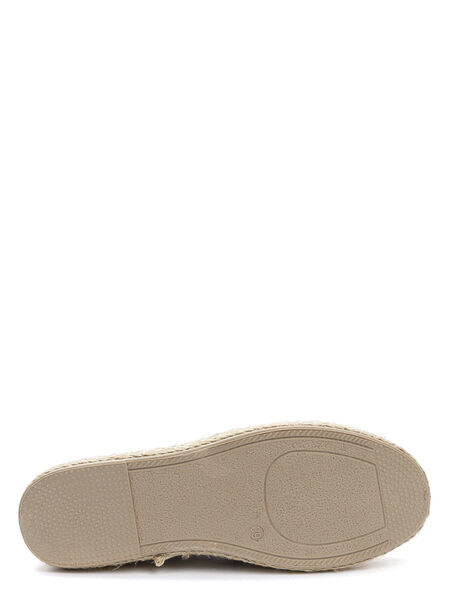 Black and White Geometric Espadrille Slip-On