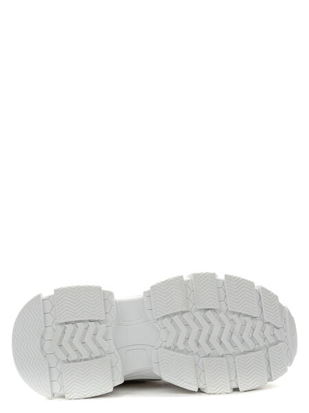 Black and Grey Chunky Sneaker with Mixed Textures