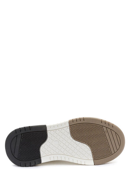 White Mesh Sneaker with Neutral Accents