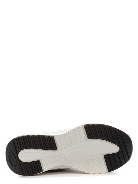 Black and White Athletic Sneakers with Textured Accents