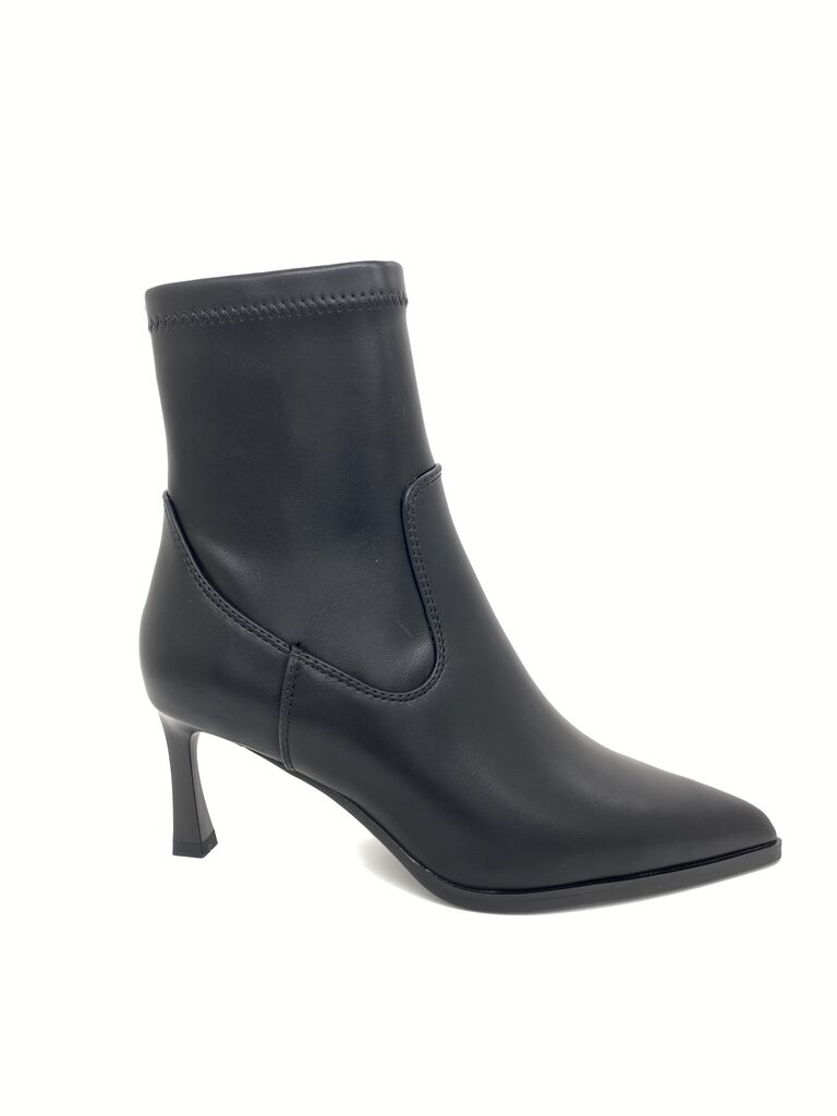 Black Ankle Boot with Sleek Stiletto Heel