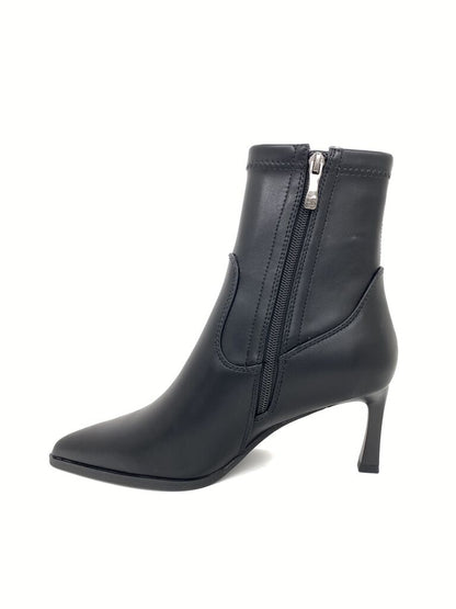 Black Ankle Boot with Sleek Stiletto Heel