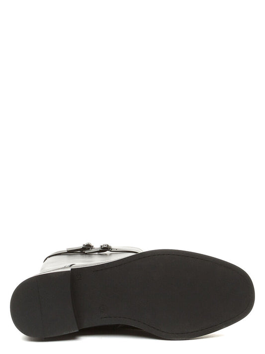 Black Tall Boot with Buckle Detail